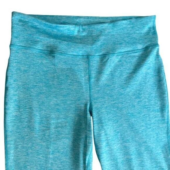 Ideology Pants - ID Ideology Leggings Women's L Blue Space Dye Pull-On Crop Athleisure Loungewear